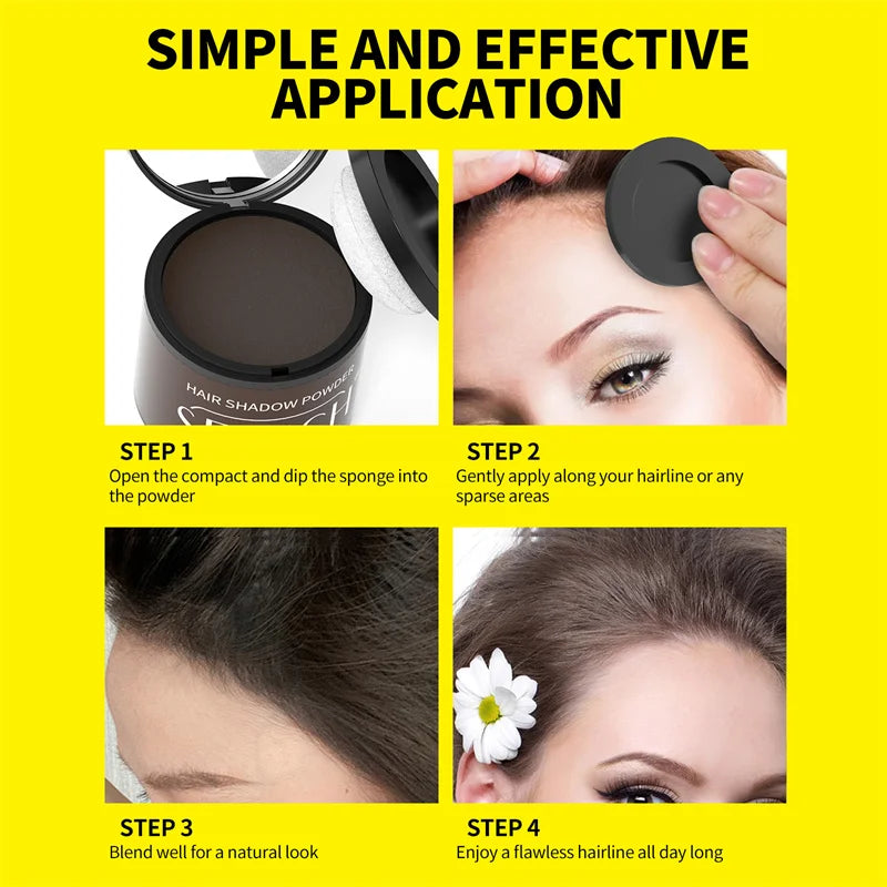 10G Hairline Powder Hair Fiber Powder Capillary Filling Hair Shadow Waterproof Hairline Edge Control Makeup Concealer